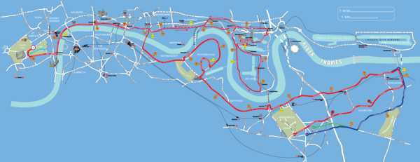 London Marathon route