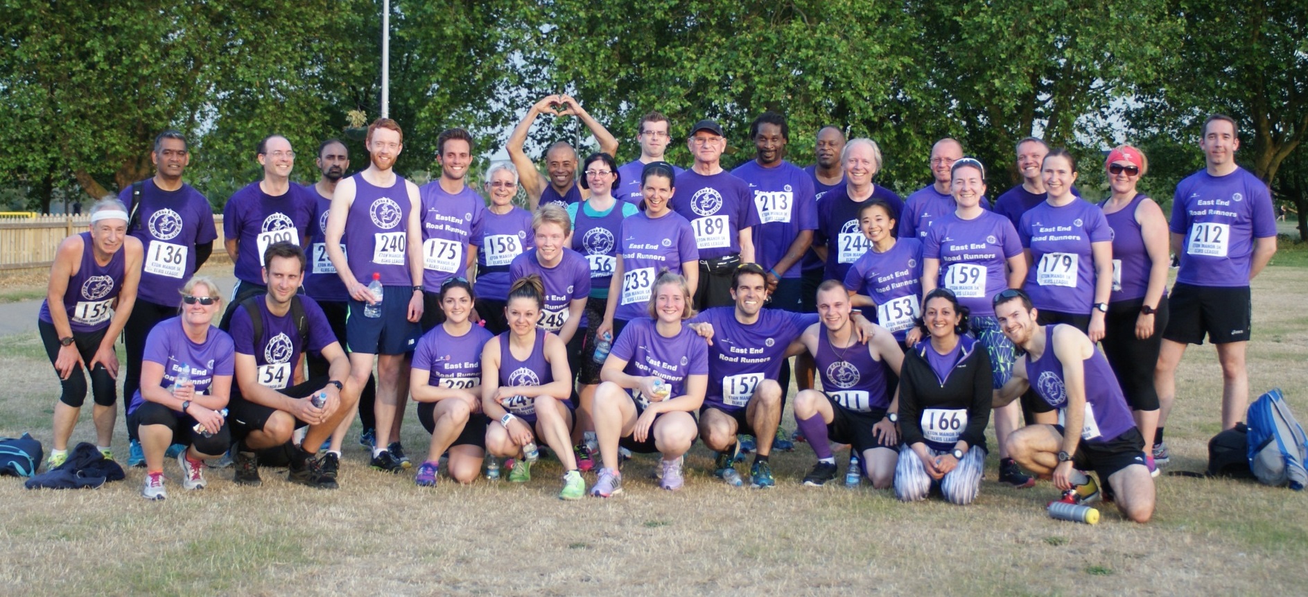 A group photo of EastEndRoad Runners
